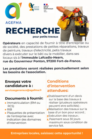 Recherche opérateurs petits travaux